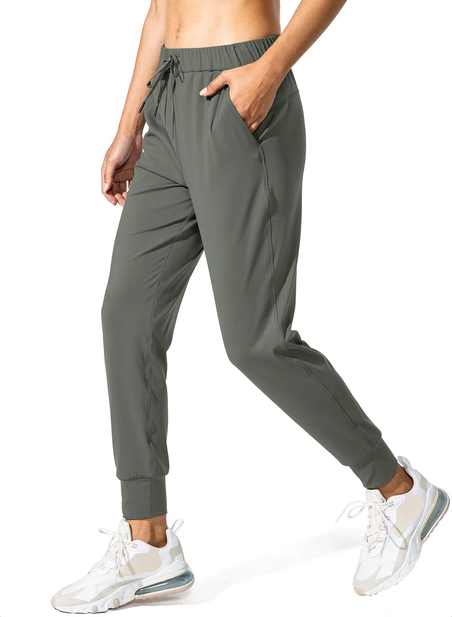 SANTINY Damen-Jogginghose, Taschen, Kordelzug, Laufhose für Damen, Lounge, Workout, Joggen