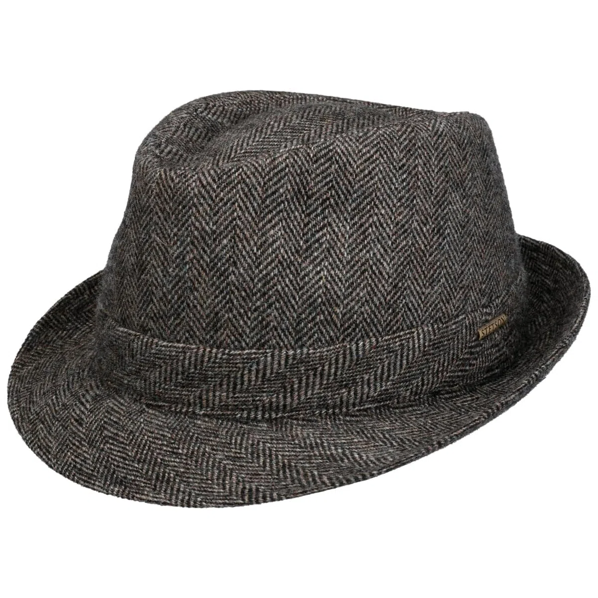 Stetson Teton Trilby Herringbone Wollhut Made in Italy Unisex Herbst Winter