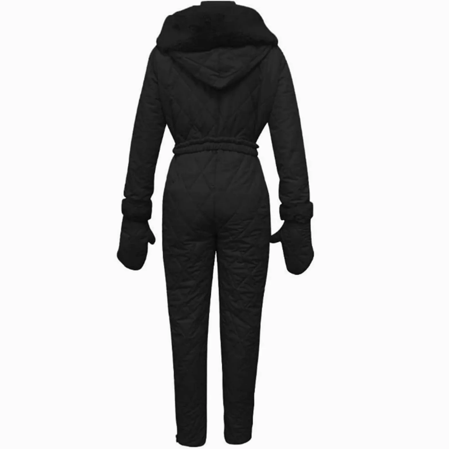 Skianzug Damen Einteiler Wasserdicht Schneeanzug Winter Warme Schnee Jacke Skioverall Skifahren Sätze Outdoor Jumpsuit Schneeoverall Overall mit Kapuze Reißverschluss klamotten