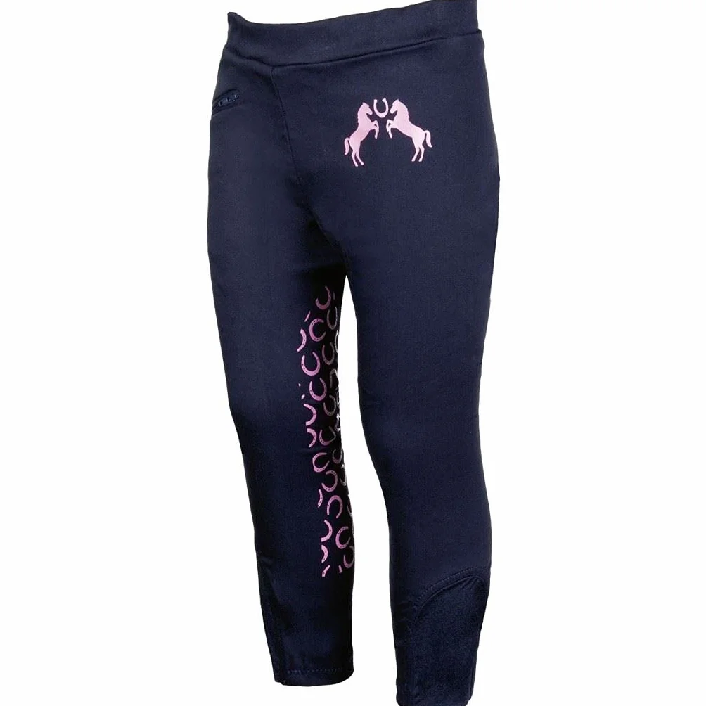 HKM Unisex Kinder Hose Pink Pony