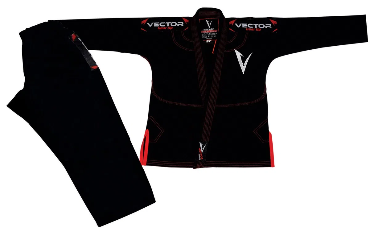 Kids Brazilian Jiu Jitsu (BJJ) Gi mit gratis weißem Gürtel, 100% Baumwolle, Pearl-Weave-gewebter Kimono, Ultra leicht, vorgeschrumpft