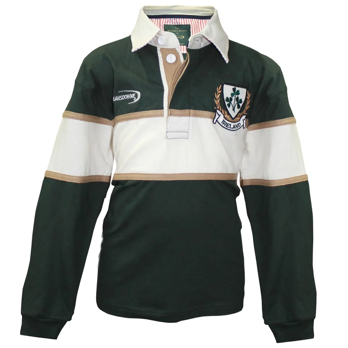 Kinder Rugby T-Shirt "Ireland Shamrock" langärmelig - 11-12 Years