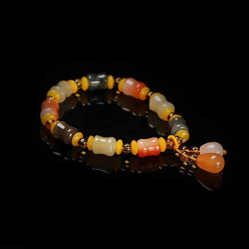 MOCHAMIK Echte natürliche Farbe Seide Jade Armband Frauen Jade Stein Perlen elastisch BEchte natürliche Farbe Seide Jade Armband Frauen Jade Stein Perlen elastische Armbänder Jade Schmuck Armband