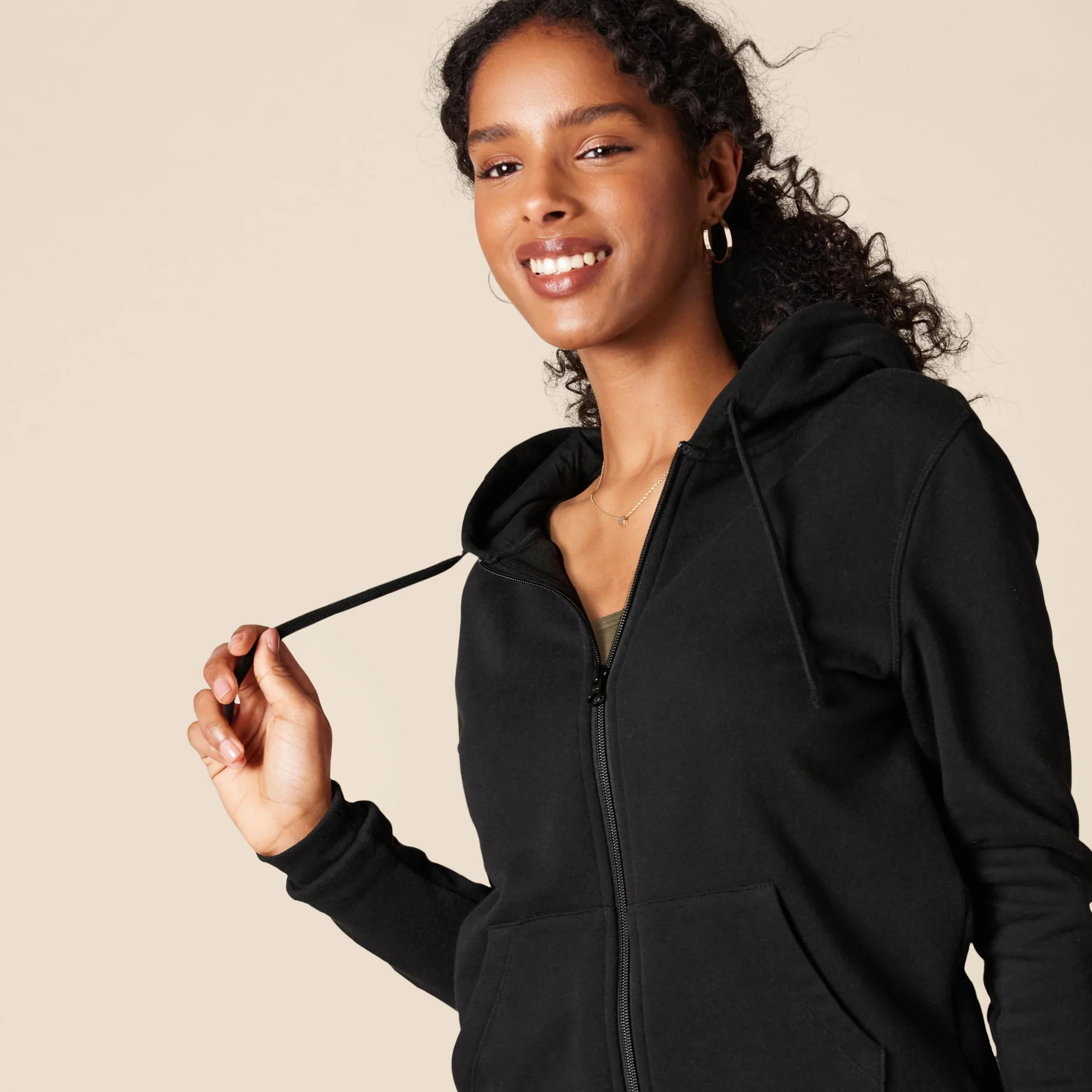 Amazon Essentials Damen Fleece-Hoodie mit durchgehendem Reißverschluss (in Übergröße erhältlich)