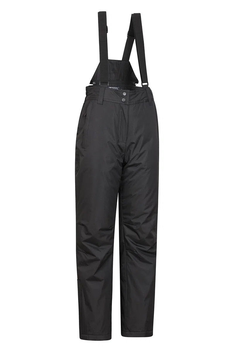 Mountain Warehouse Moon Skihose für Damen - Thermo-Schneehose, Outdoorhose für Damen, Verstellbarer Bund, mit abnehmbaren Hosenträgern, Skibekleidung, Weite Passform