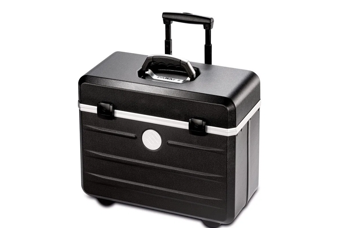Parat Arbeitstasche PARADOC TronX (mit gepolstertem Notebookfach, Dokumentenfach; Rollen, Material: X-ABS-Kunststoff; schwarz (leer - ohne Inhalt))