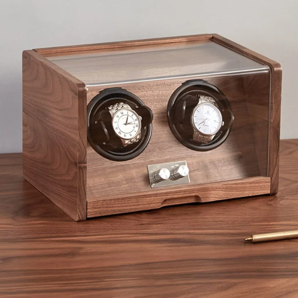 Uhrenbox Mit Transparentem Deckel, Schmuckkästchen Aus Holz, Schlichte Aufbewahrungsbox Im Retro-Stil, A-2 Epitop,A-1 epitope