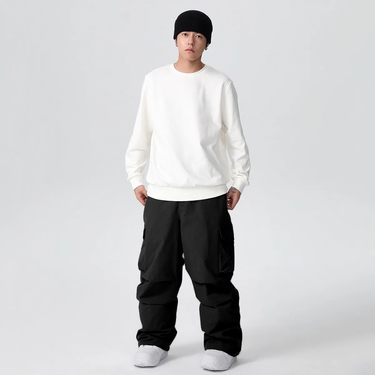 ALSOGO Herren Damen Skihosen Baggy Snowboardhose Isoliert Oversize Schneehose Skihose für Outdoor- Wasserdicht Winddicht Atmungsaktiv