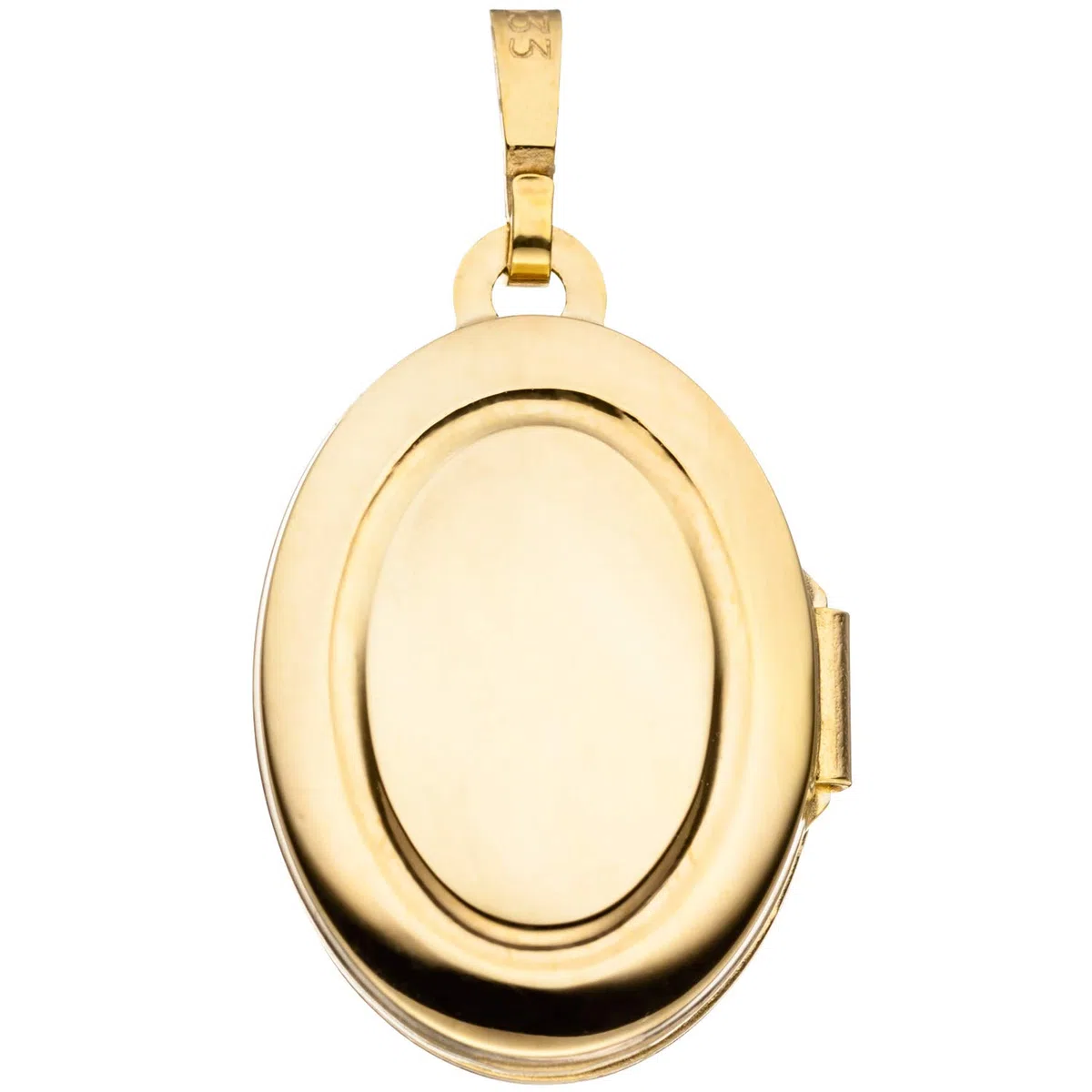 Jobo Damen-Medaillon aus 8 Karat 333 Gold Oval zum Öffnen für 2 Fotos