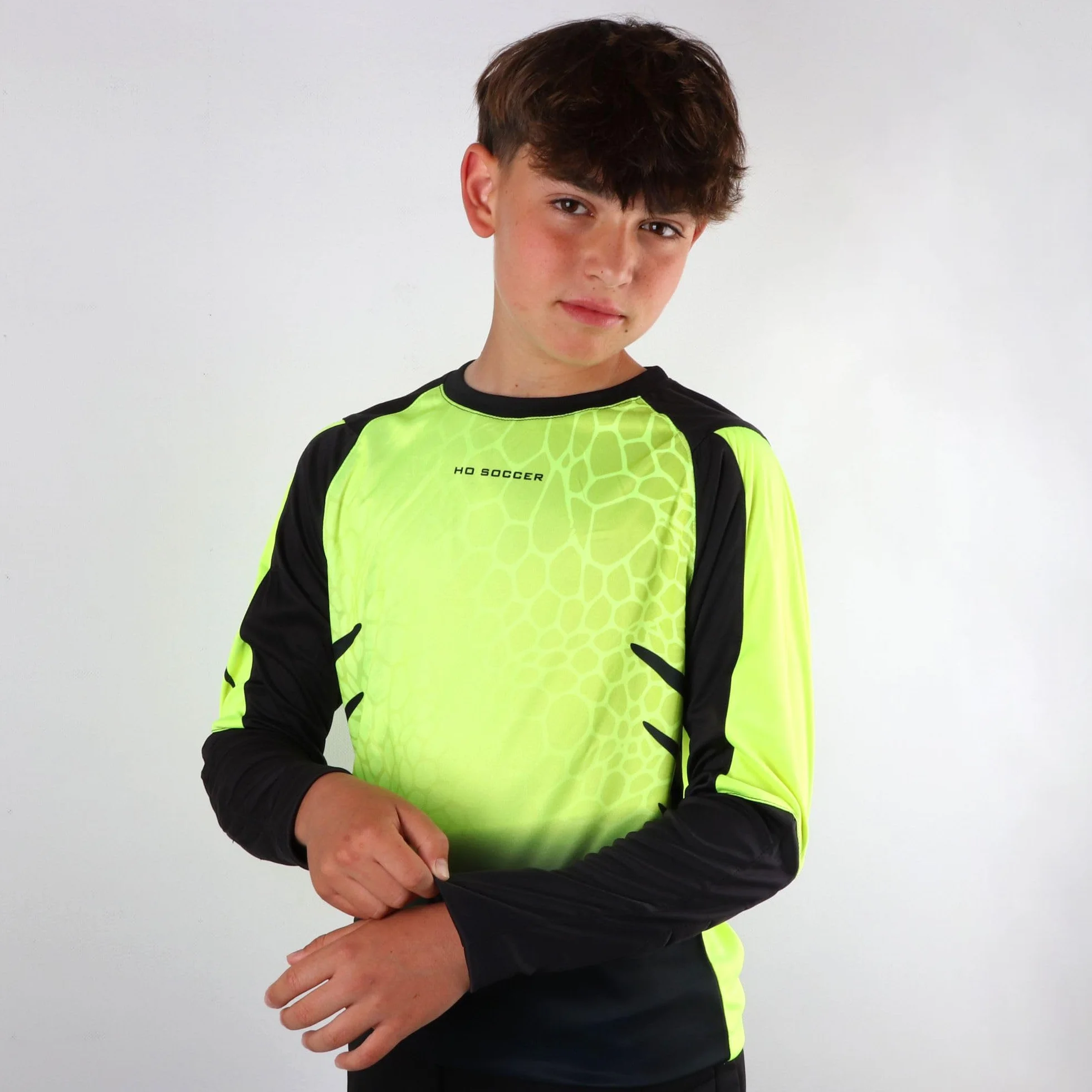 HO Soccer Uni Kinder Kid Keeper Set Deep-sea Lime Fröhlicher Torwart (1er Pack)