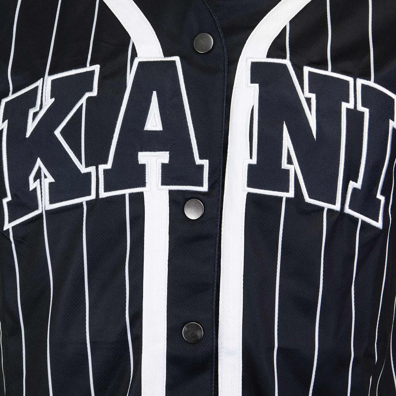 Karl Kani Serif Pinstripe Baseball Jersey Trikot