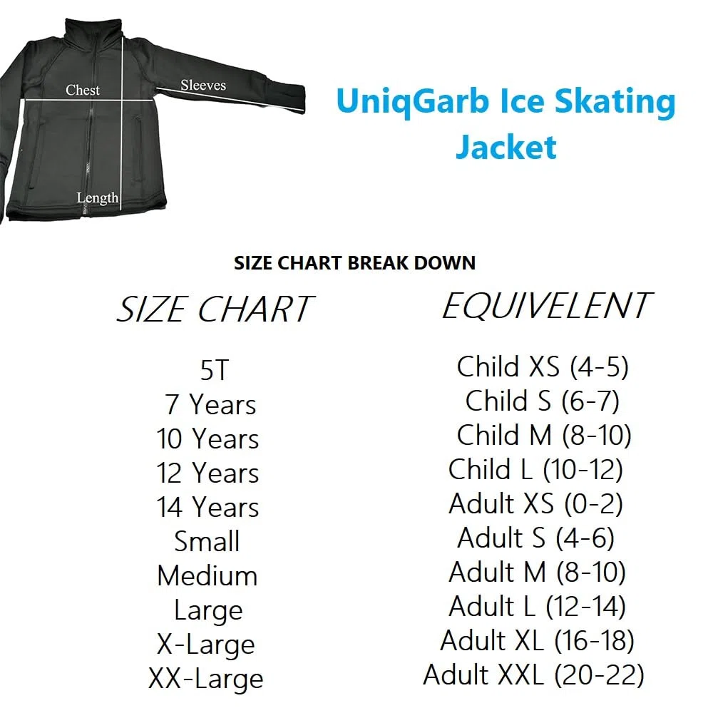 Eiskunstlauf-Jacke, warm, Fleece, halb-tailliert, für Mädchen und Damen, UGJK2
