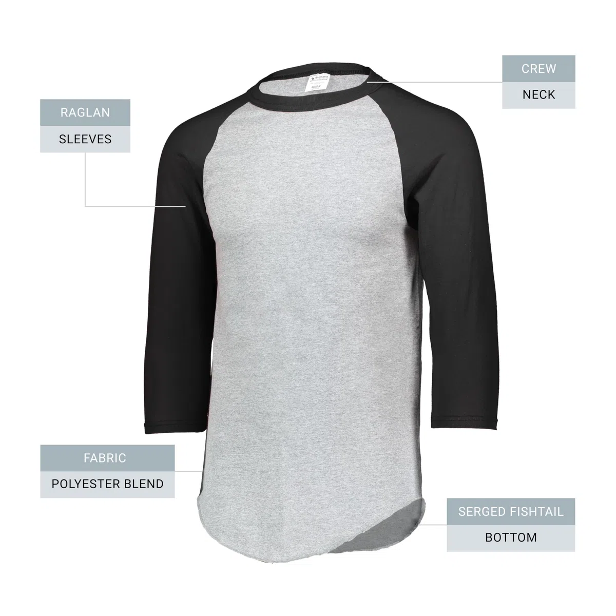 Augusta Sportswear Herren Baseball Trikot 2.0 3/4-Ärmel (1er Pack)