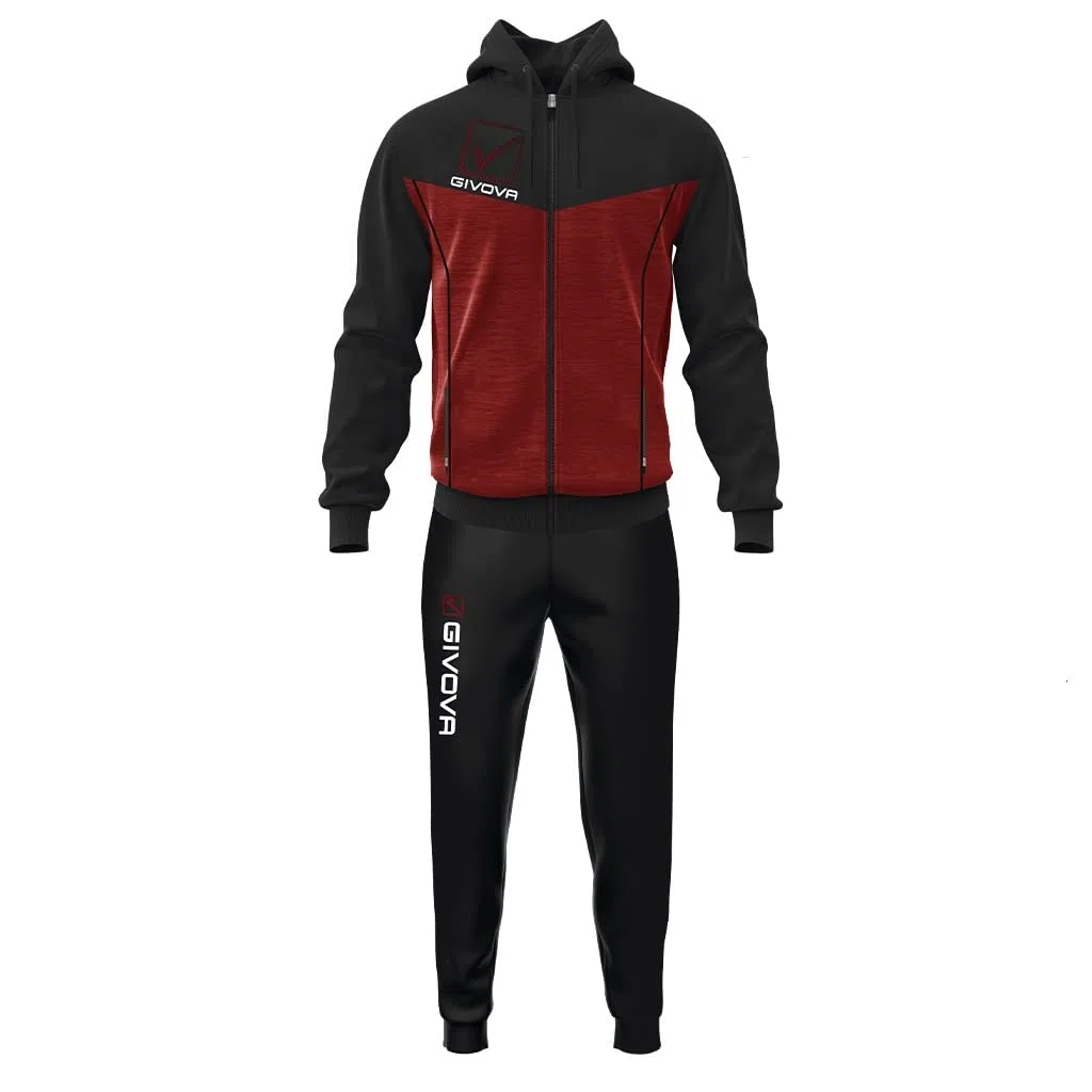 Givova TUTA VISA MELANGE CON CAPPUCCIO POLARFLEECE Tg.