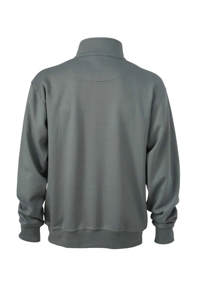 James & Nicholson Herren Sweatshirt Sweatshirt Workwear Half Zip Sweat