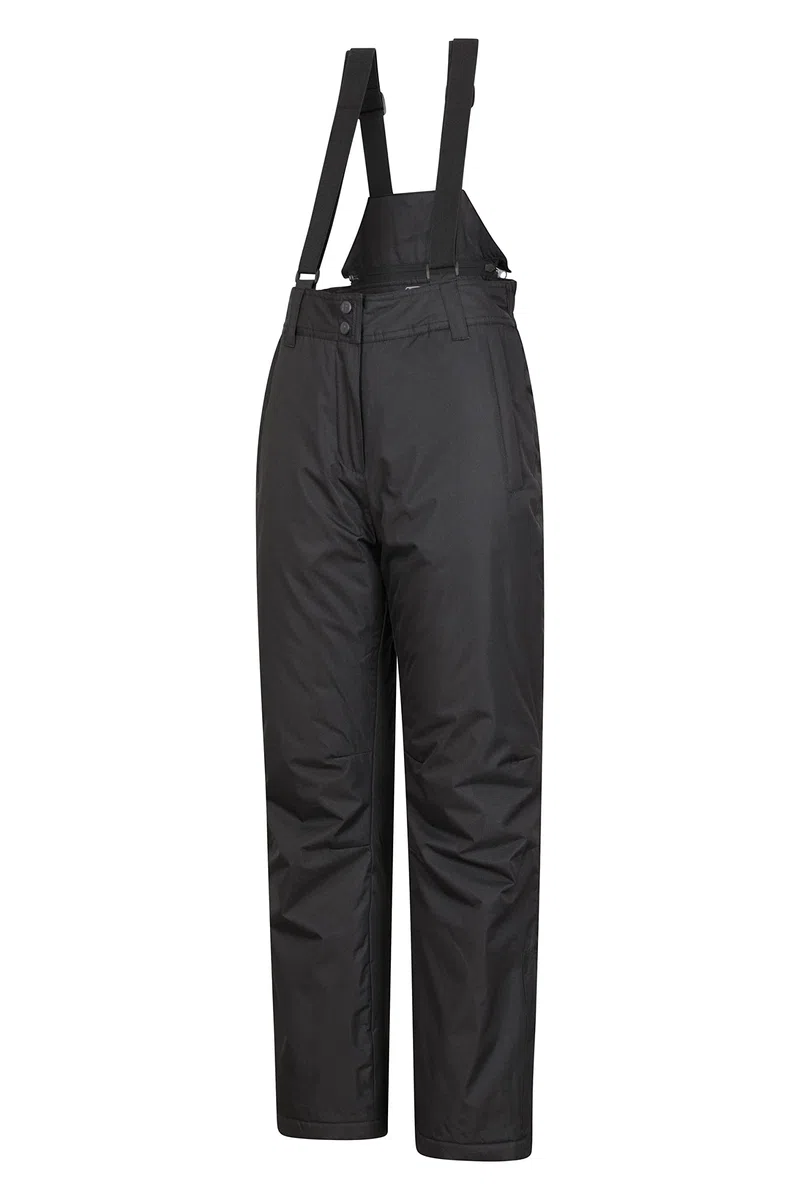 Mountain Warehouse Moon Skihose für Damen - Thermo-Schneehose, Outdoorhose für Damen, Verstellbarer Bund, mit abnehmbaren Hosenträgern, Skibekleidung, Weite Passform