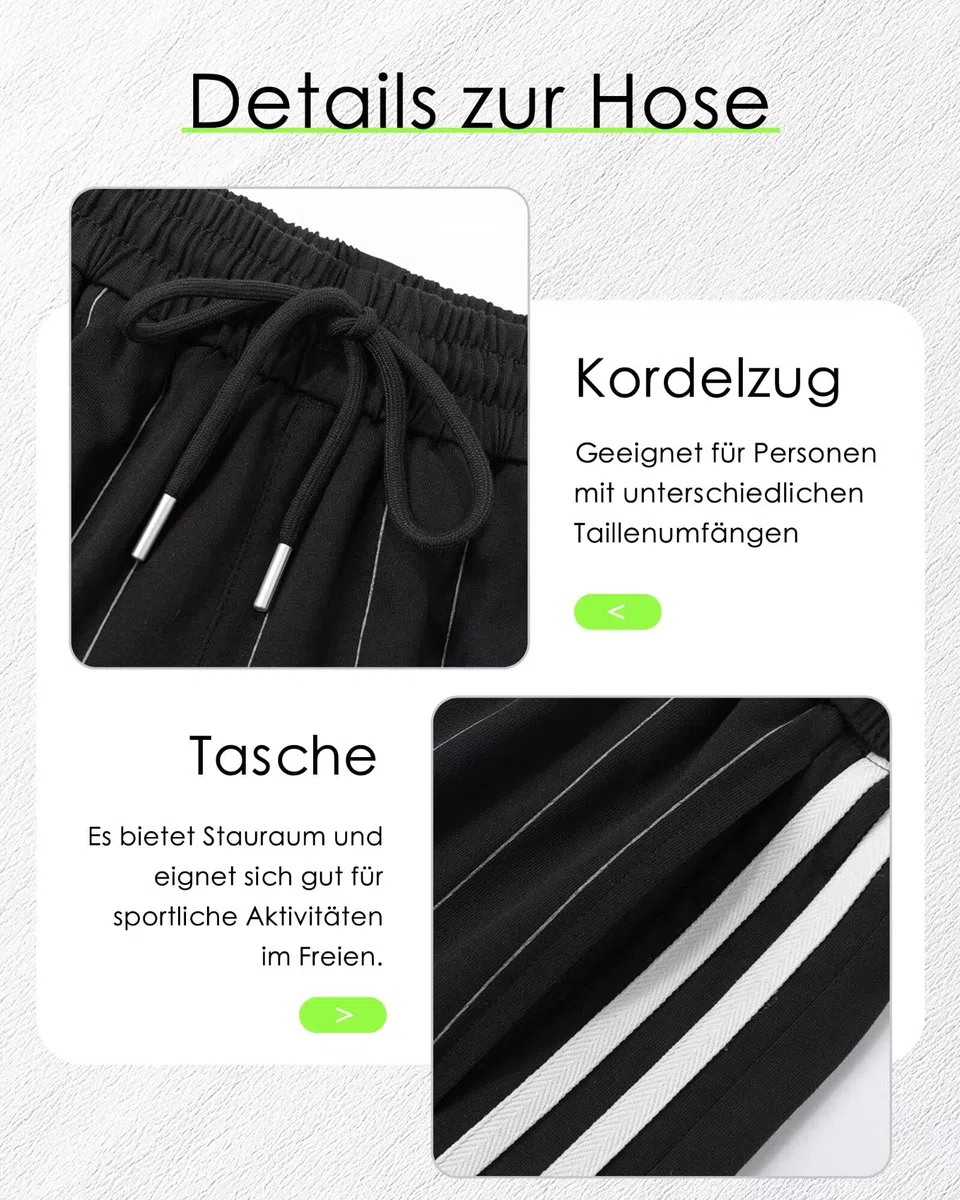 Trainingsanzug Jogginganzug Herren Outfit Komplett Set Stylisch Lockere Passform Zweiteiler Herren Kühlend Sportliches Outfit Sommeranzug Herren Tennis Fitnessstudio Fußball Golf