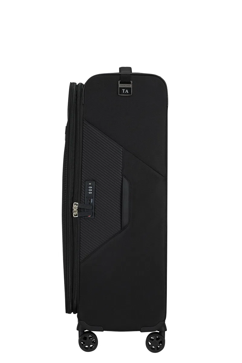 Samsonite Litebeam - Spinner L, Erweiterbar Koffer, 77 cm, 103/111 L, Schwarz (Black)