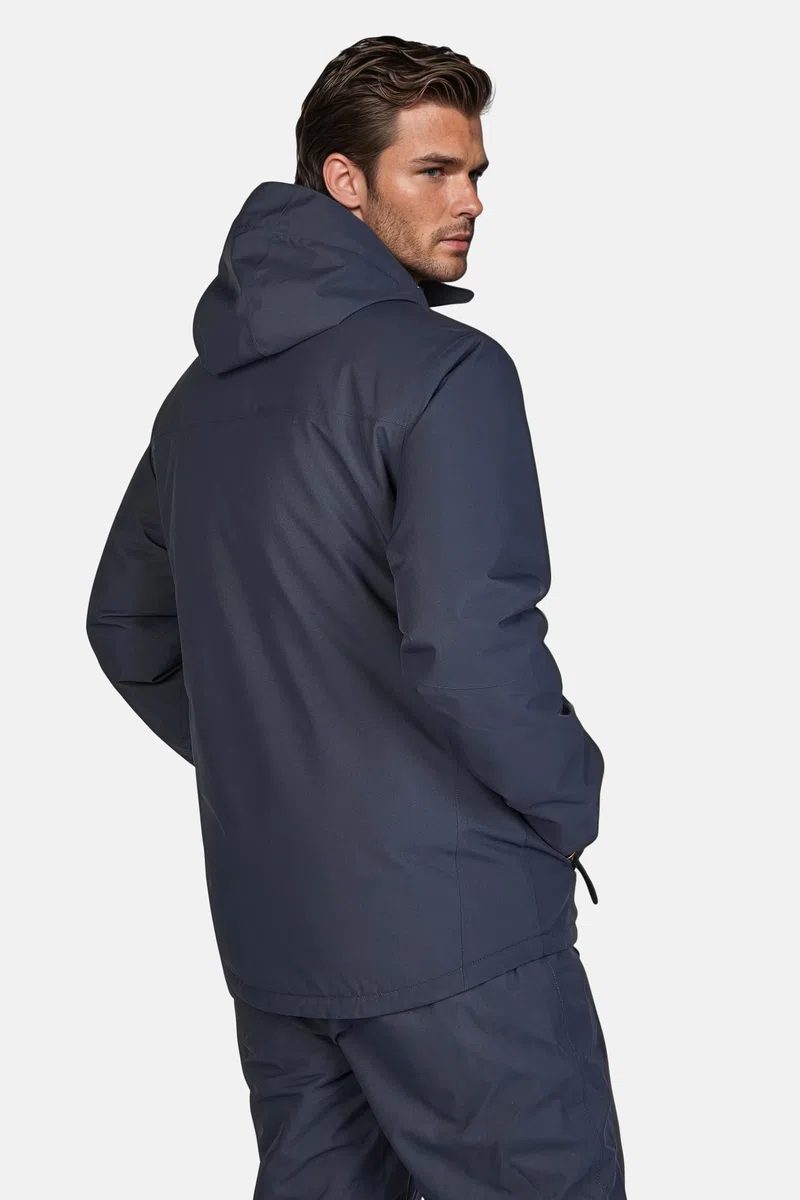 Weichers Skianzug Gr.M-XXL Herren Skijacke Skihose Schneeanzug Pants mit Kapuze Winddicht Wasserdicht Skifahren Schnee