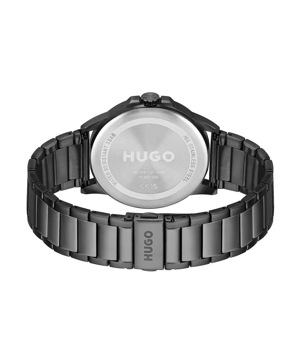 HUGO Analog Quarzuhr für Herren #First-Kollektion - Erhältlich mit Edelstahl- oder Lederarmband