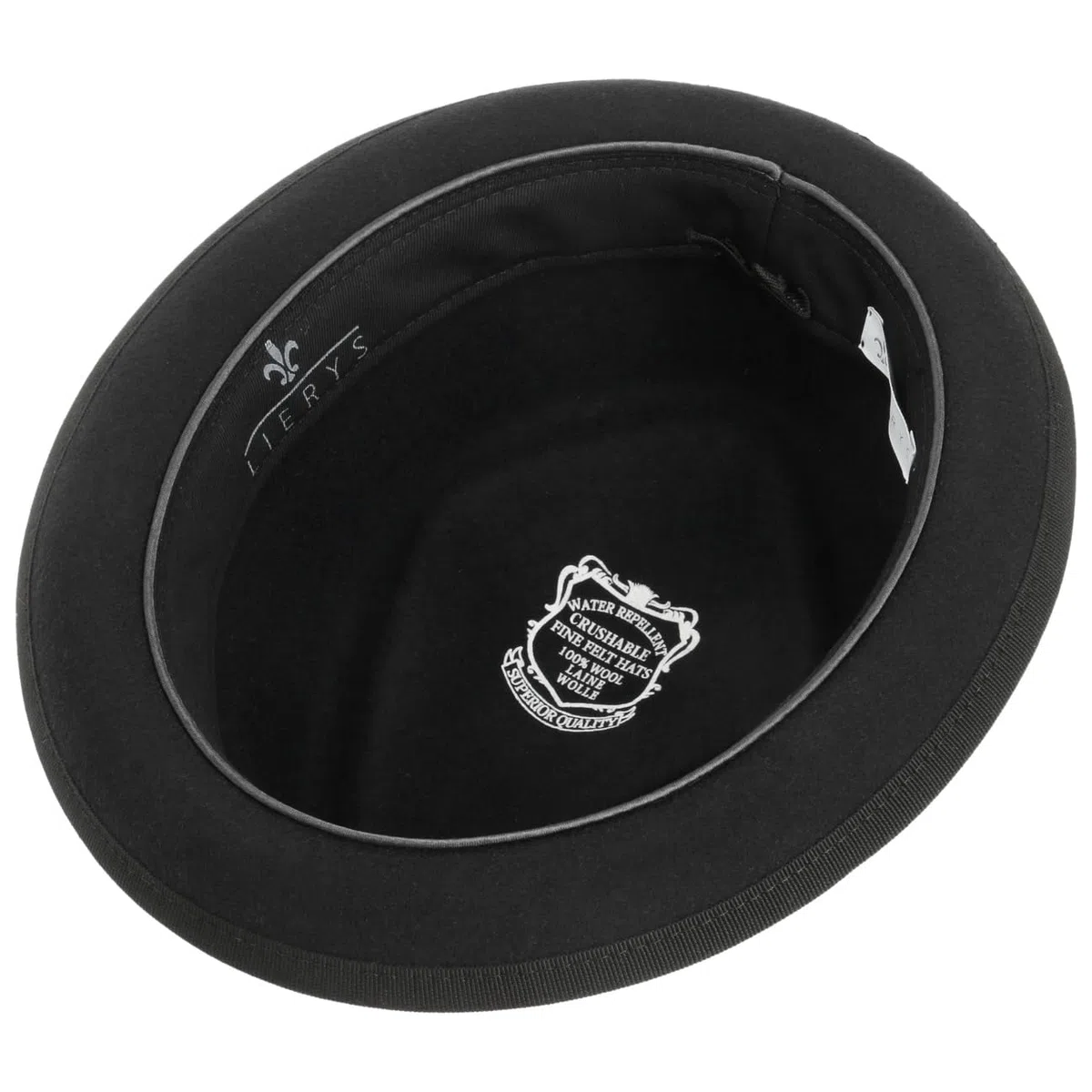 LIERYS Diamond Crown Pork Pie Filzhut Damen Herren Sommer Winter