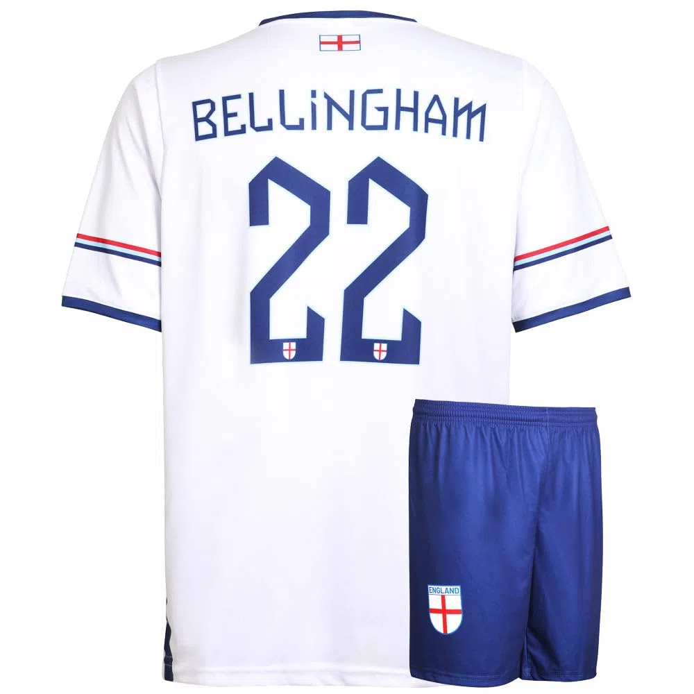 England Trikot Set Bellingham - Kinder und Erwachsene - Jungen - Männer - Fußball Trikot - Fußball Geschenke - Sport T-Shirt - Sportbekleidung