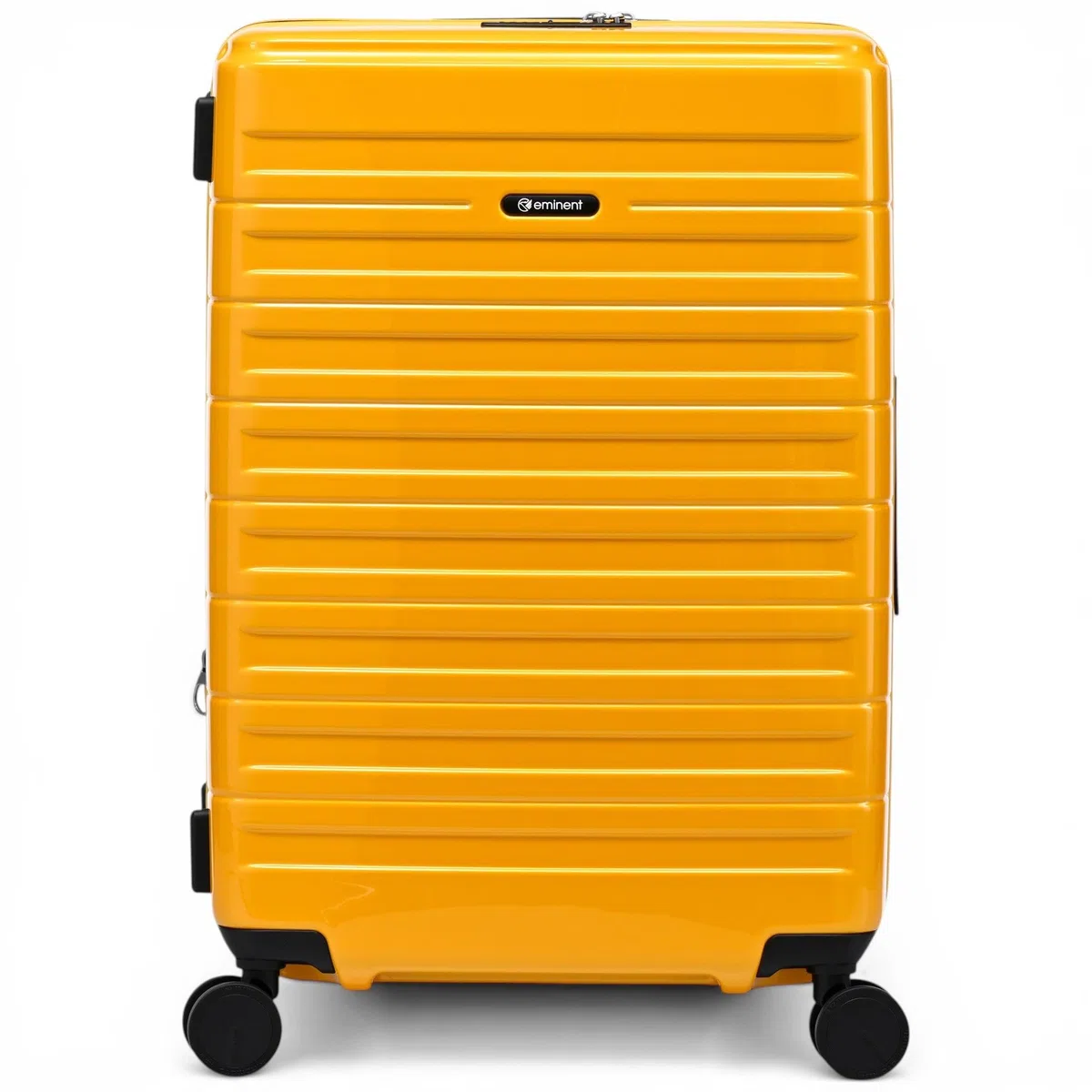 Eminent Voyager Koffer Mittelgroß 67x44x26 cm, Erweiterbar, Hartschalenkoffer, 4 Rollen, Leicht, TSA Schloss, 3,4 kg, 71L, Trolley Reisekoffer Rollkoffer Aufgabegepäck Gelb