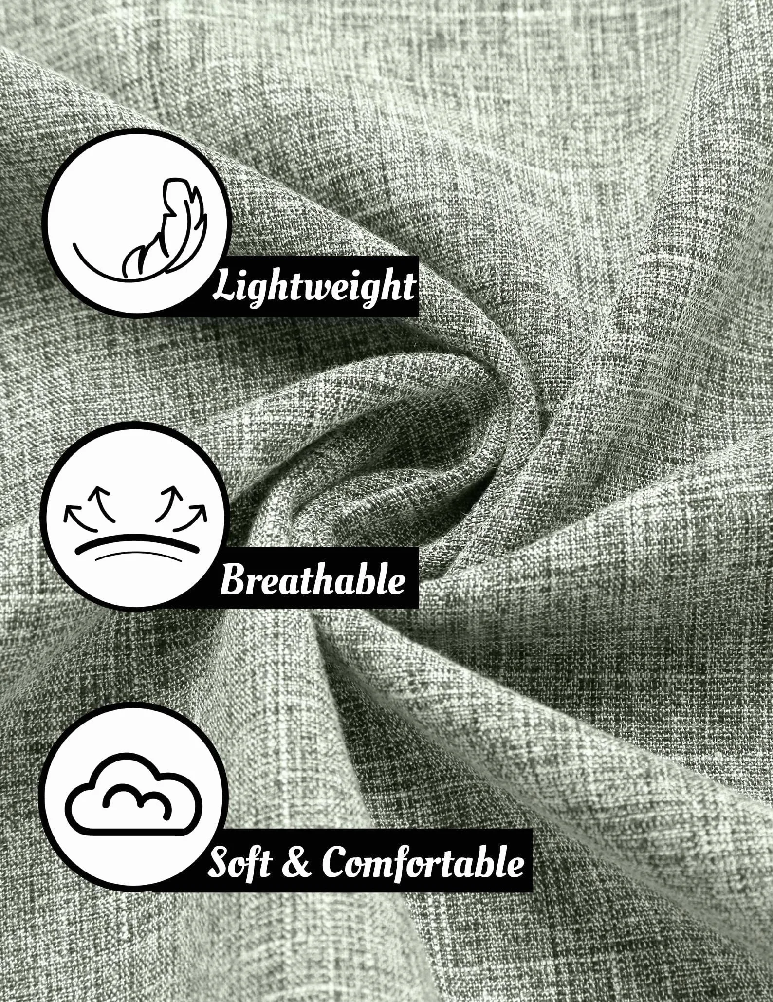 COOFANDY Leinenhemd Herren Kurzarm Hemd Button Down Regular Fit Freizeithemden Sommer Strand Leinen Shirt