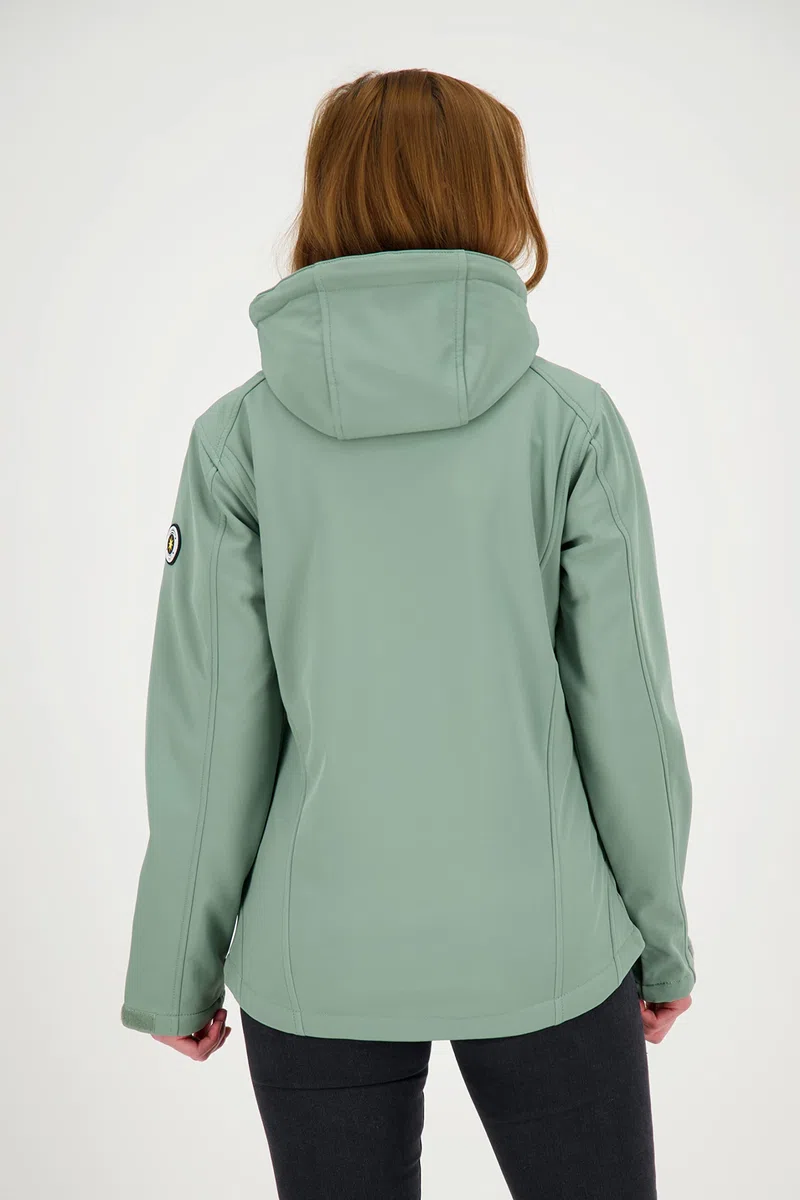 Ankerglut Damen Damen Softshelljacke mit Abnehmbarer Kapuze Gefüttert Übergangsjacke Windbreaker #Ankerglutfreude Softshelljacke