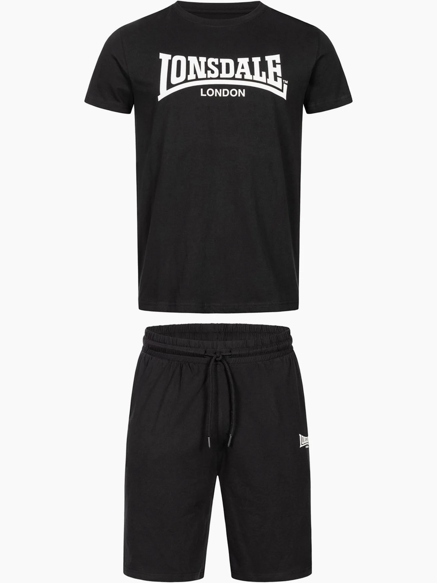 Lonsdale Herren T-Shirt & Shorts Set normale Passform MOY