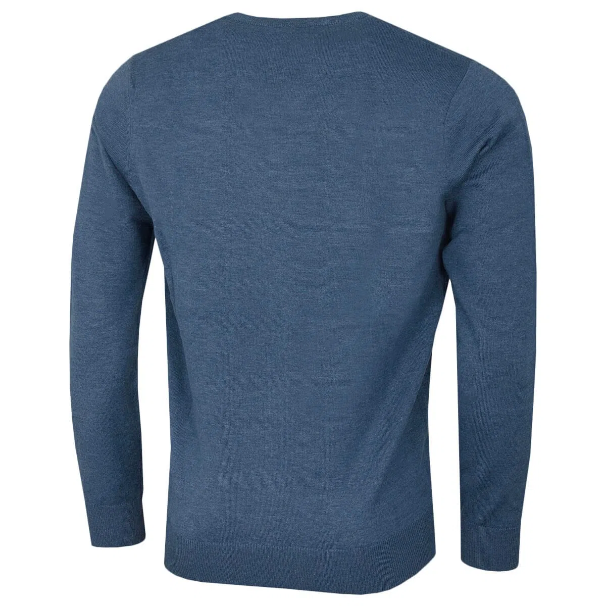 Calvin Klein Herren V-Ausschnitt Soft Cotton Pullover - Denim Marl - XXL
