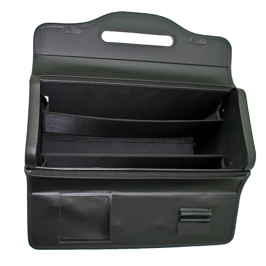 Pilotenkoffer, Schwarz, Handgepäck, 41 cm, 15 Liter, Kunstleder, Wasserfest, Abnehmbare Schulterriemen, Zahlenschloss, Ideal für Außendienst, Taxi, LKW-Fahrer