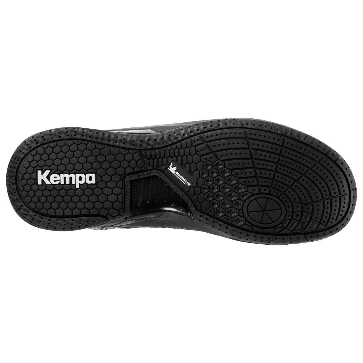 Kempa Herren Attack One 2.0 Black & WhiteSneaker Freizeitschuh Halbschuh Lauf-und Sportschuh Turnschuhe Handball Jogging Outdoor Freizeit Shoes - leicht und atmungsaktiv