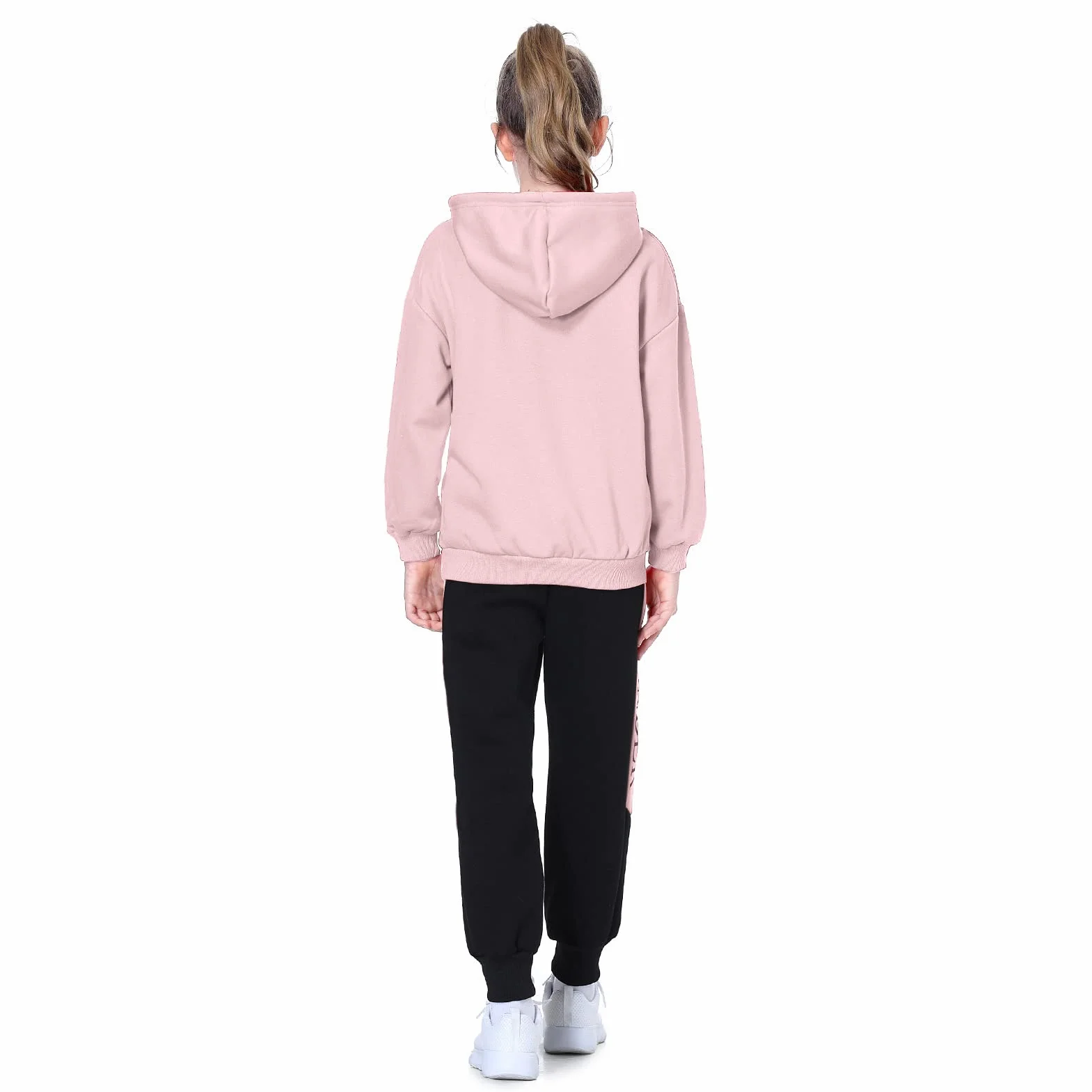Kinder Mädchen Trainingsanzug Jogginganzug Sportanzug 2tlg Jogging Anzug Bekleidungsset Freizeitanzug Outfit-Set(Sweatshirt + Sweathose) Briefe Streifen Design