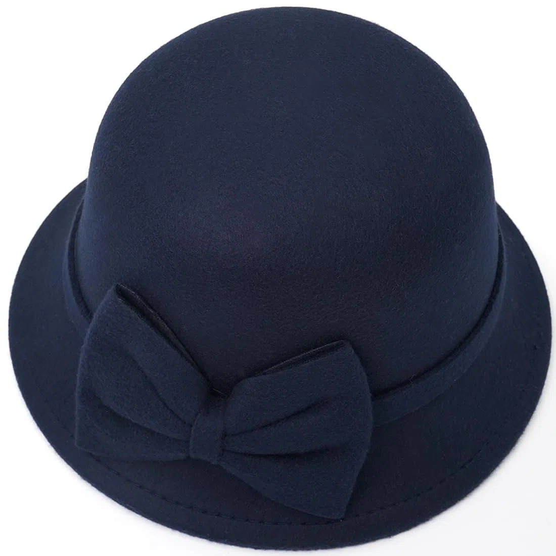 Filz-Glockenhut, Vintage-Fedora-Eimerhut, Bowler-Hüte für Damen