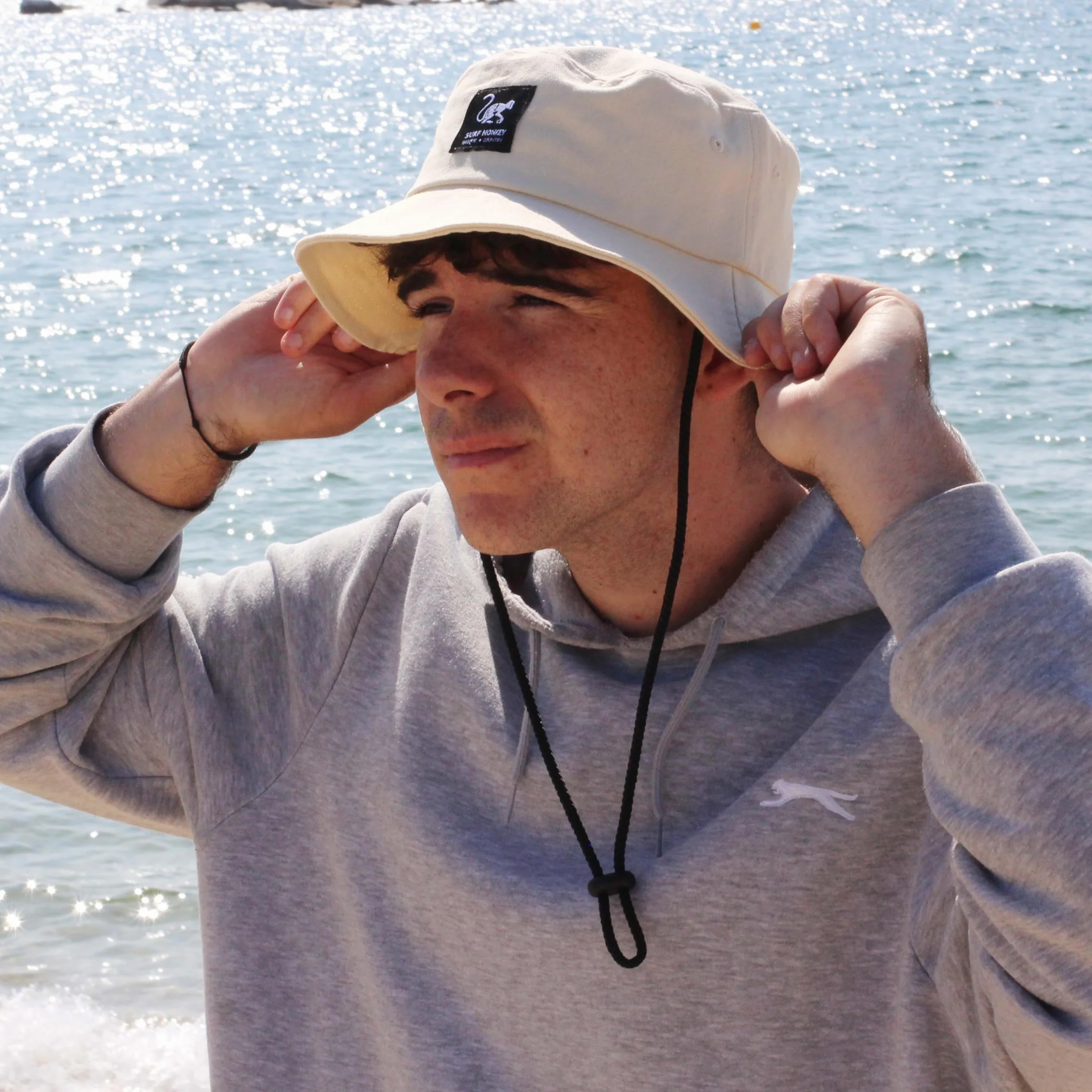 Surf Monkey Boonie Hat Fischermütze für Herren/Damen, 100 % Baumwolle