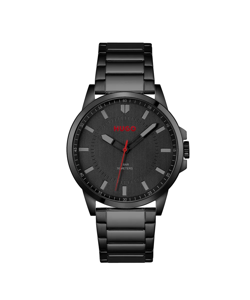 HUGO Analog Quarzuhr für Herren #First-Kollektion - Erhältlich mit Edelstahl- oder Lederarmband