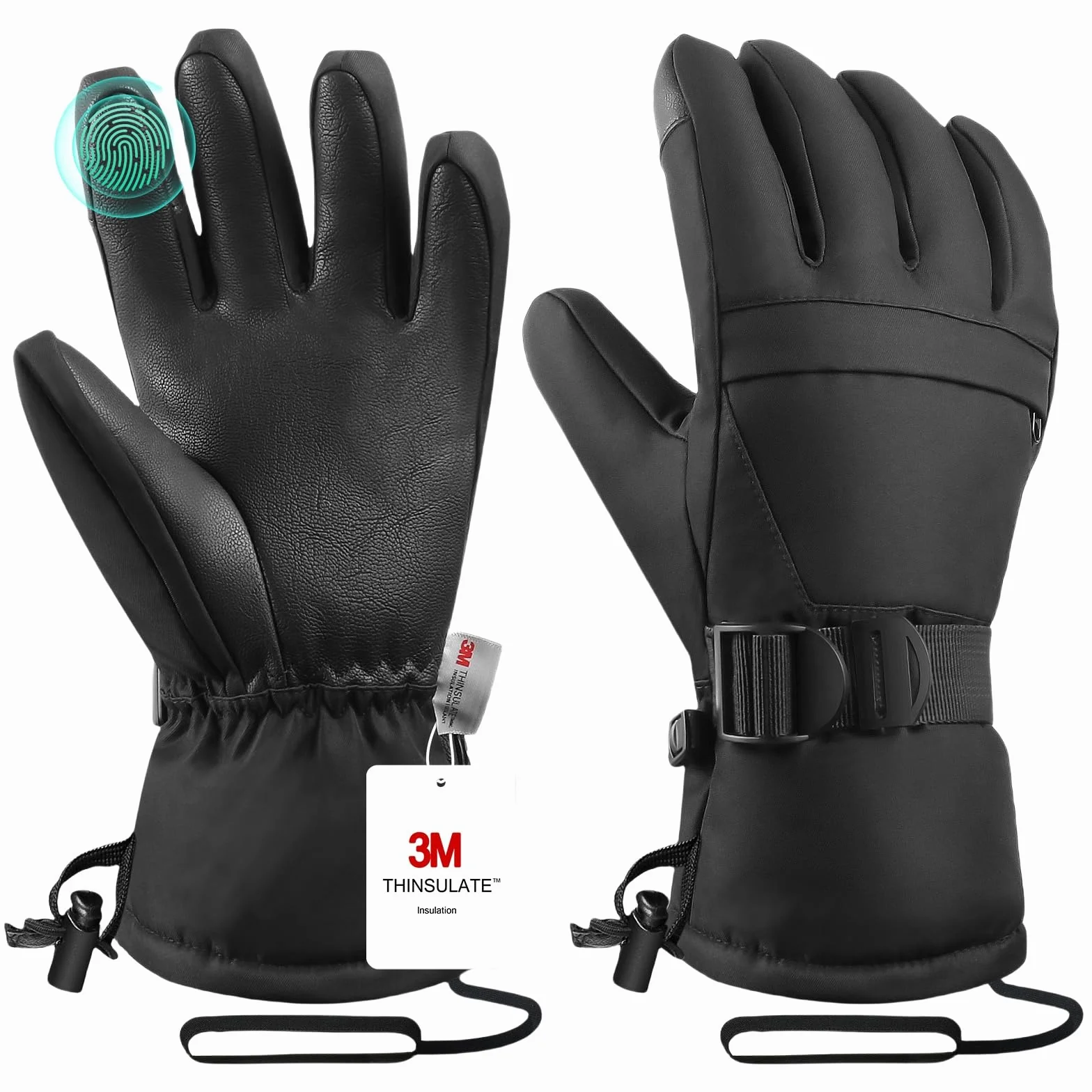 Ski-Handschuhe, Winterhandschuhe, Schneehandschuhe, Ski- und Snowboardhandschuhe für kaltes Wetter, sowohl für Männer als auch für Frauen, geeignet für Eltern und Kinder