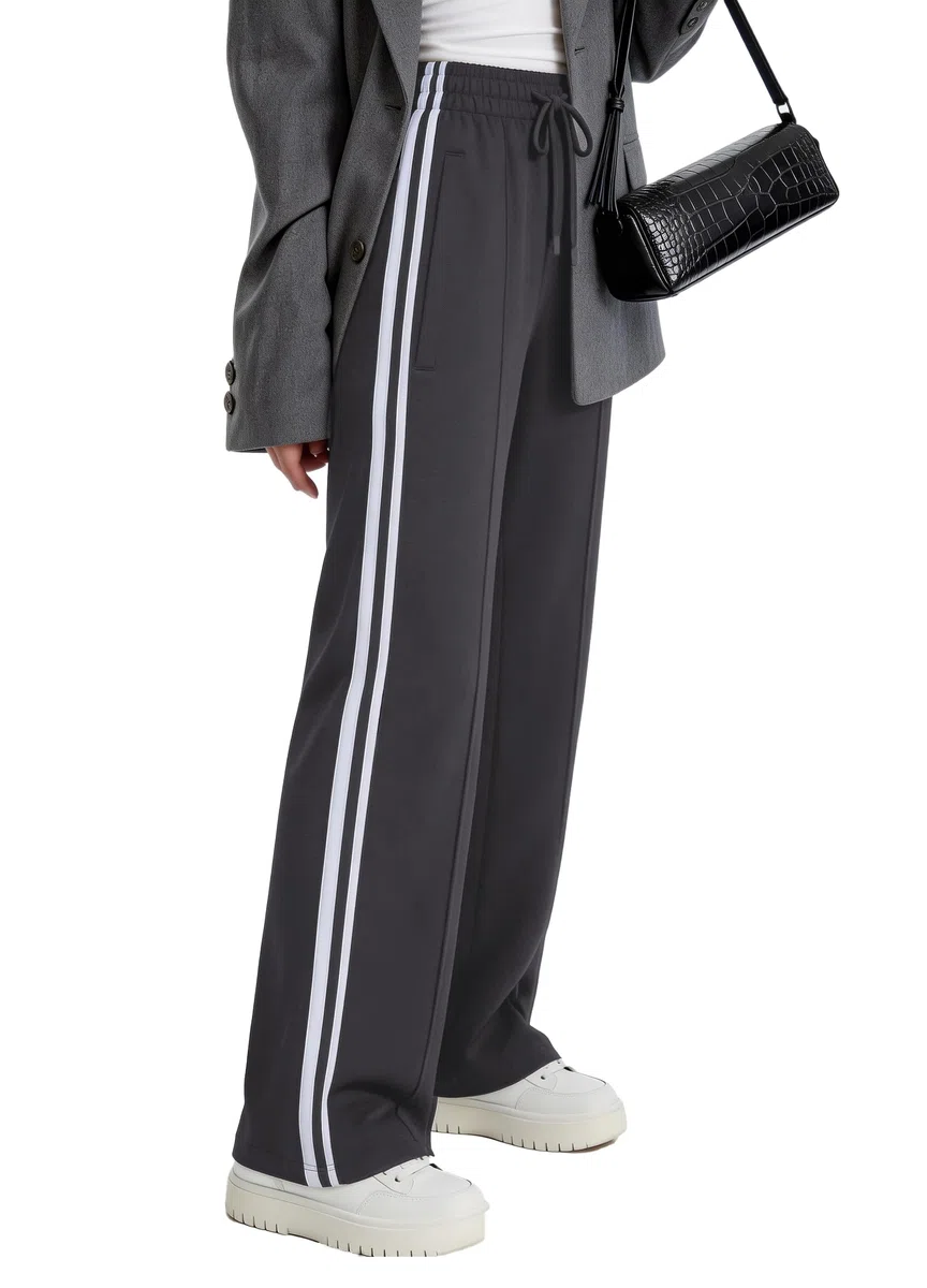 SAFORT Damen 71cm/76cm/81cm/86cm Jogginghose aus Baumwolle Sporthose weit Damen Freizeithose Sweathose Baggy mit Taschen für Alltag Causal