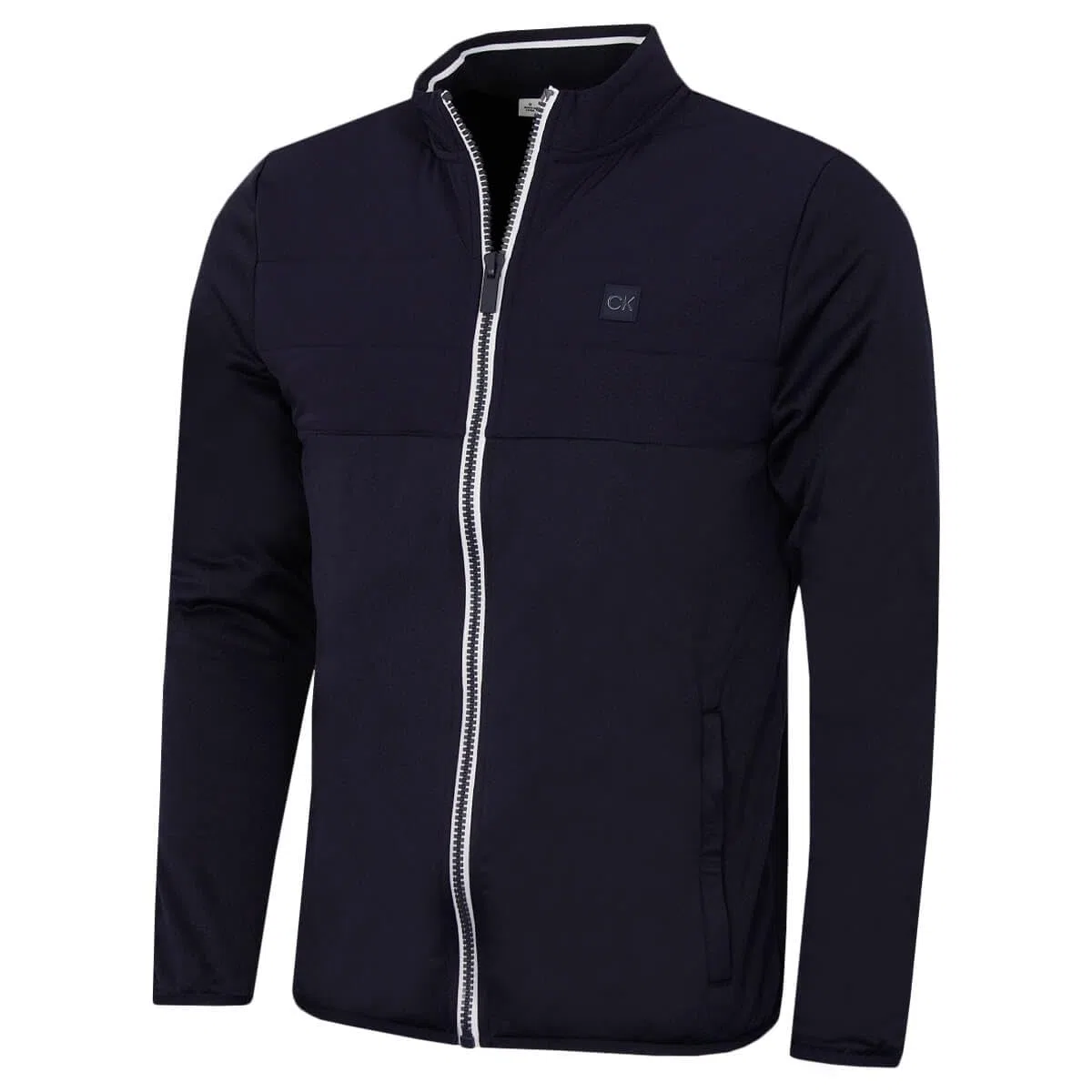 Calvin Klein Herren Atlantic Hybrid Stretch Golfpullover mit Reißverschluss