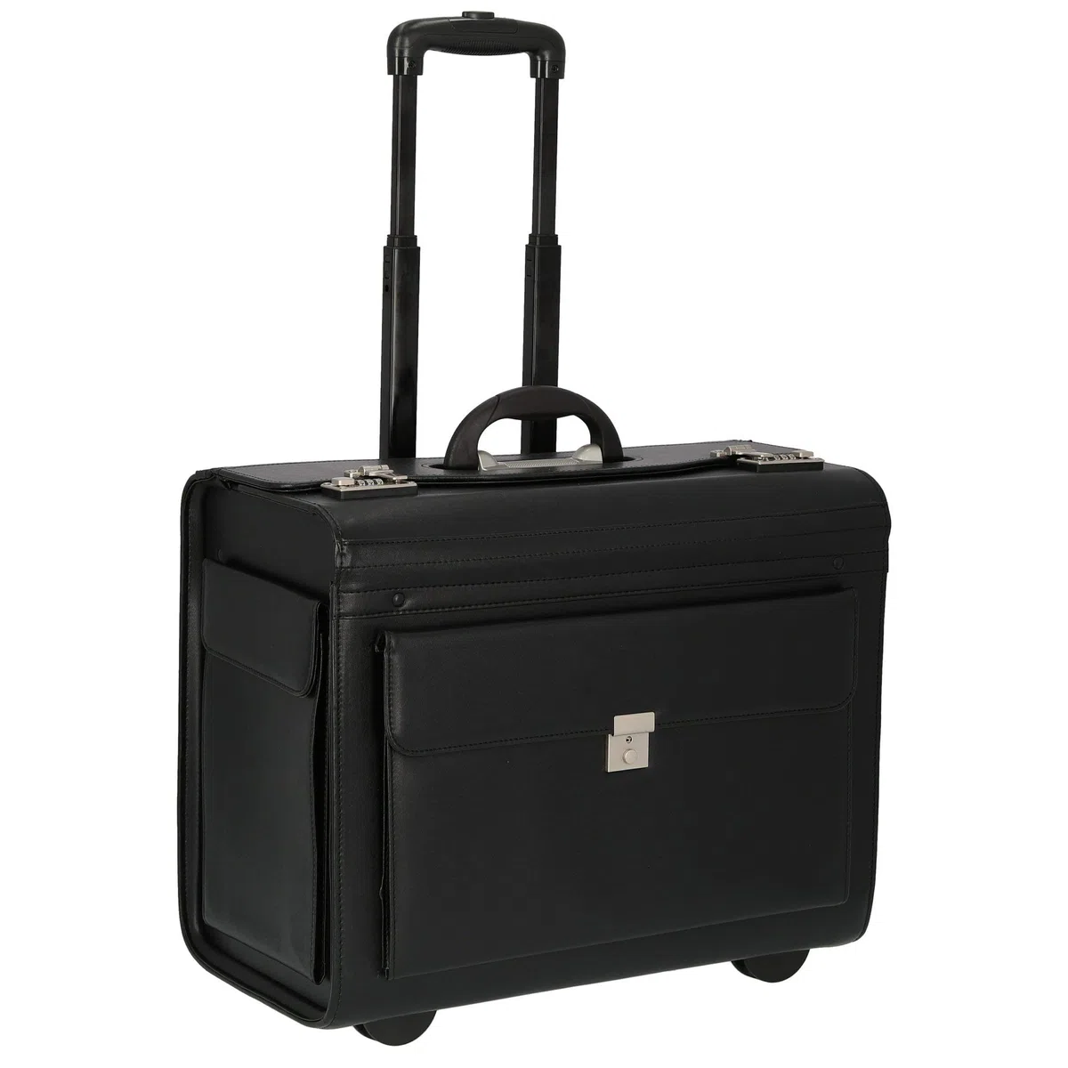 Pilotenkoffer 2-Rollen-Businesstrolley 50 cm schwarz