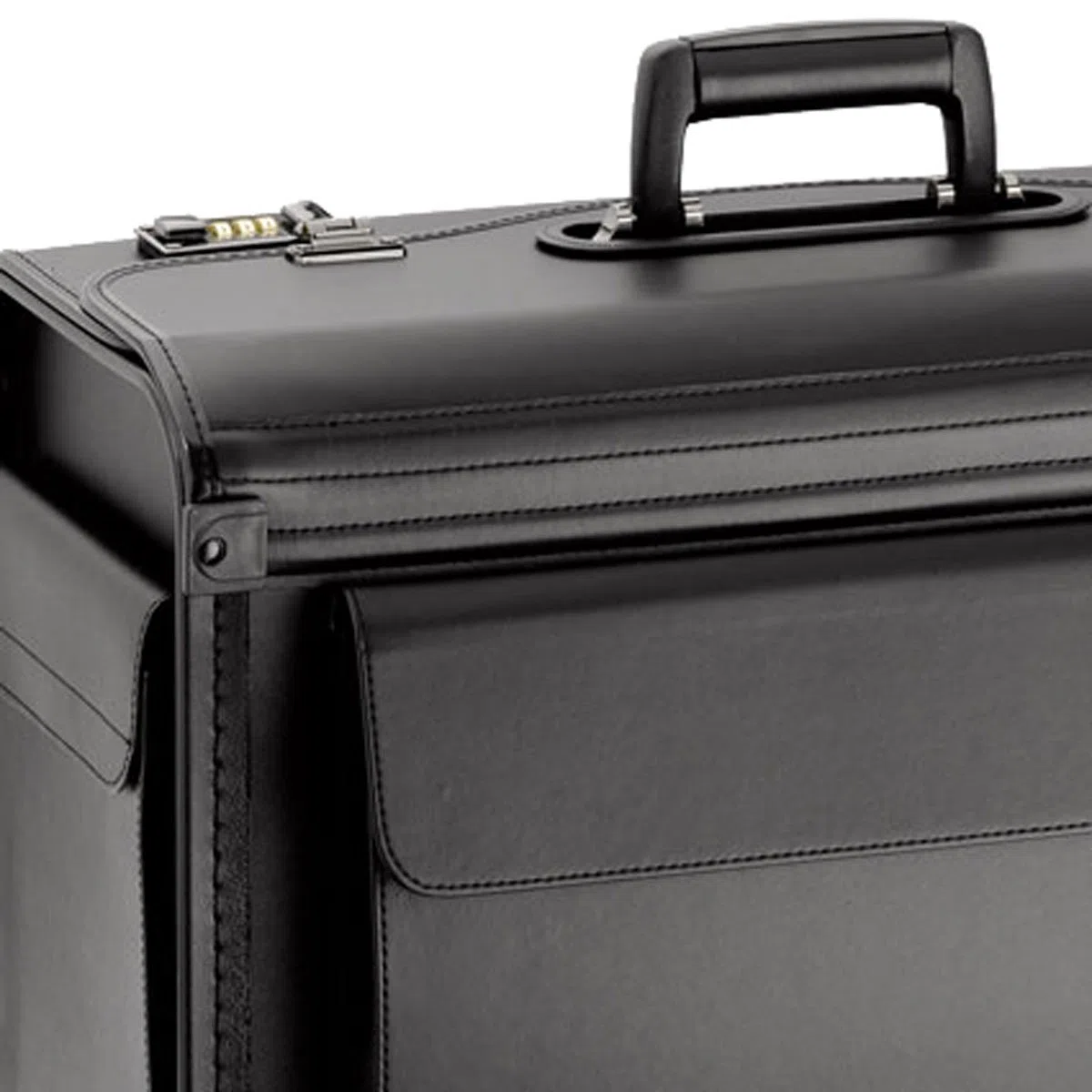 Akten Pilotenkoffer 51 x36x23 Groß Schwarz Bord Handgepäck D & N