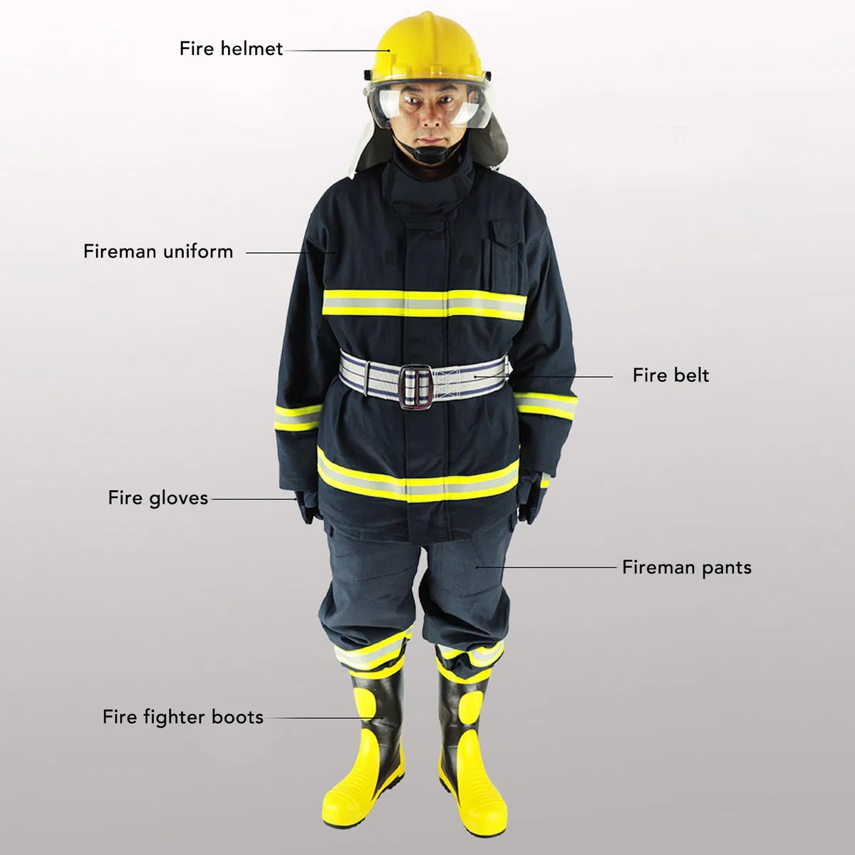 Flammhemmender Sicherheitsanzug, Wärmeisolierende Bekleidung aus Baumwolle mit Reflektierendem Streifen, Brandschutz für Industriearbeiter