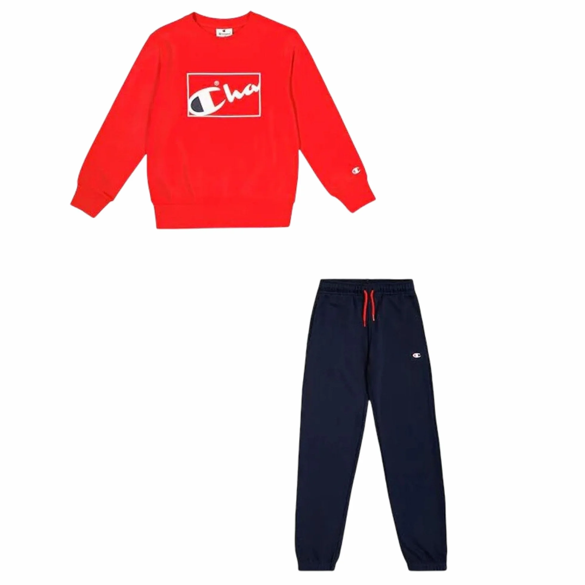 Champion Jungen Legacy Boy - Graphic Crewneck Sweatsuit Trainingsanzug (1er Pack)