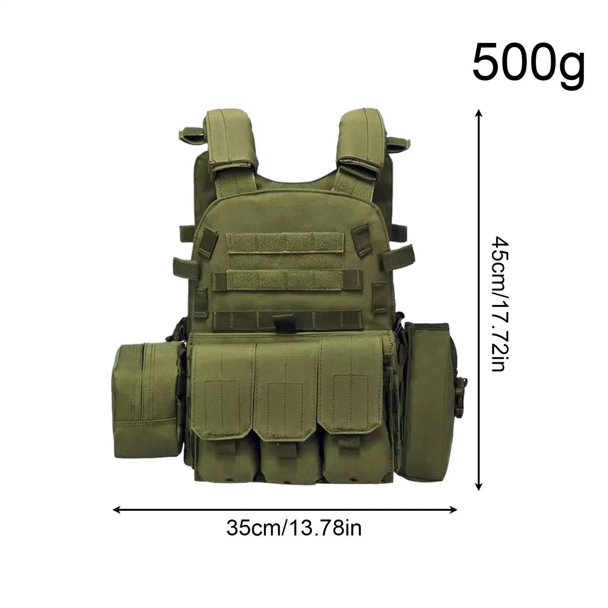 Generisch Youth Fishing Vest - Adjustable Multiple Pouches Protective Gear, Youth Airsoft Vest for Paintball, Enforcement Training, Outdoor Cosplay Costume, Role Play, Combat Battle Guard Use