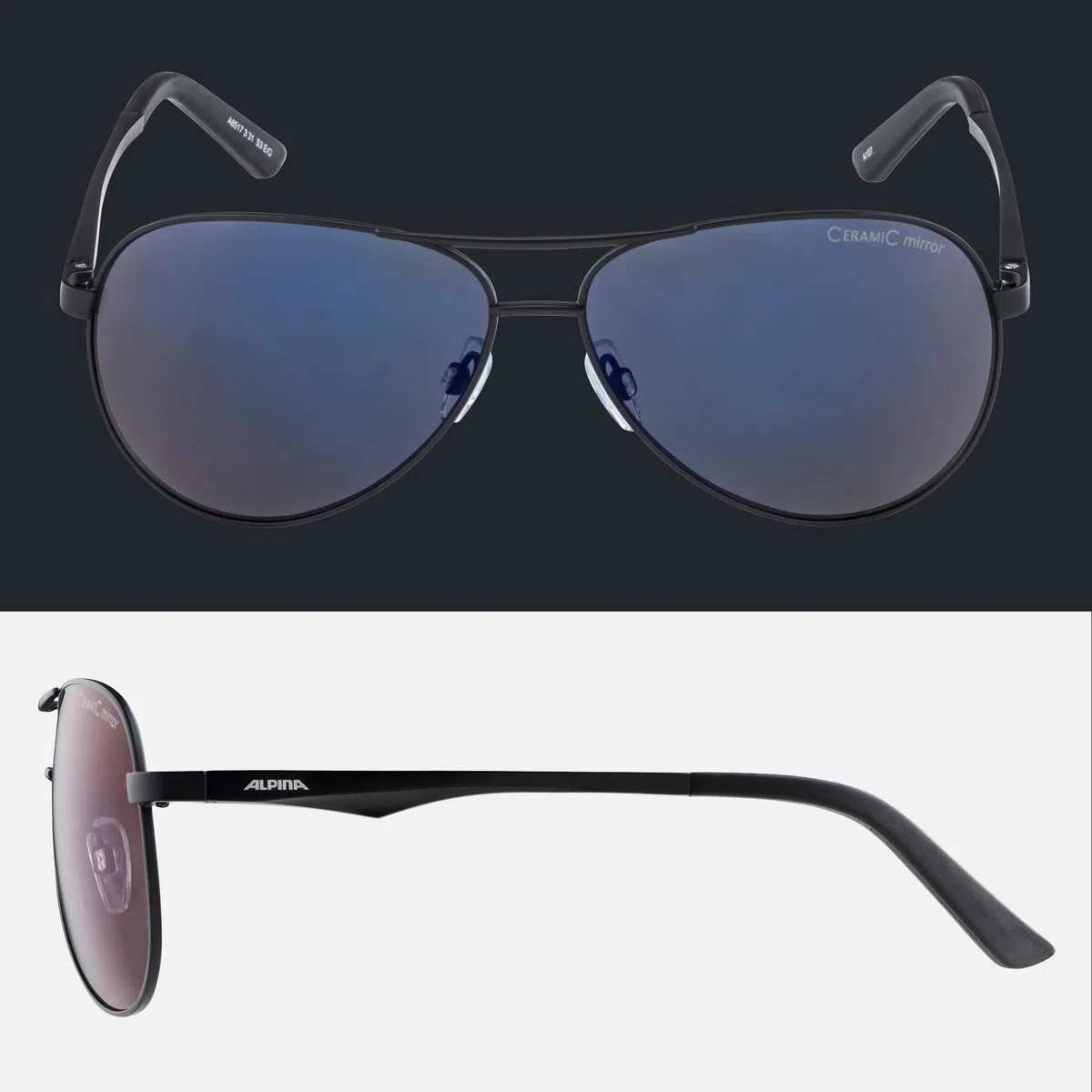 ALPINA A 107 - Verspiegelte und Bruchsichere Sonnenbrille Mit 100% UV-Schutz Für Erwachsene