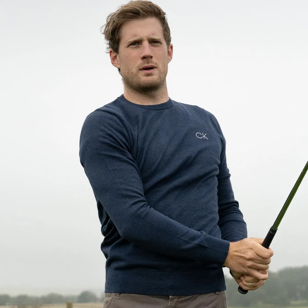 Calvin Klein Herren 2026 Golfpullover Rundhals Strapazierfähig Pflegeleicht