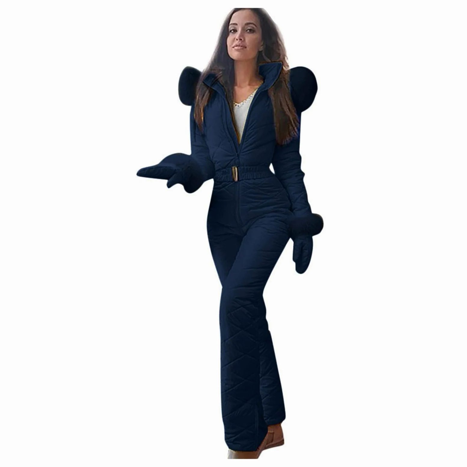 All-in-One-Skianzug für Damen, Ski-Overall für Damen, wasserdicht, wasserdicht, Winter, Outdoor, Snowboard, Schneeanzüge, Winter, warm, Outdoor-Sportjacke, leicht, warm und funktional
