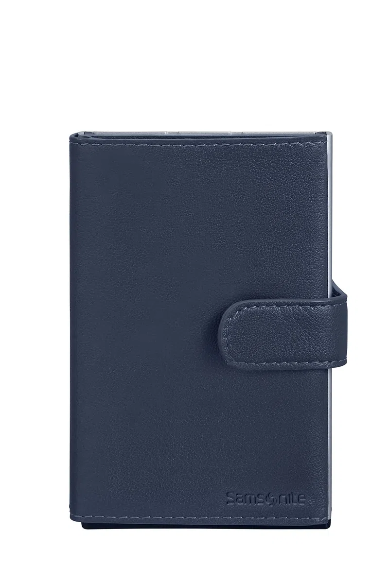 Samsonite Alu Fit SLG - Geldbörse, 10.2 cm, Blau (Blue)