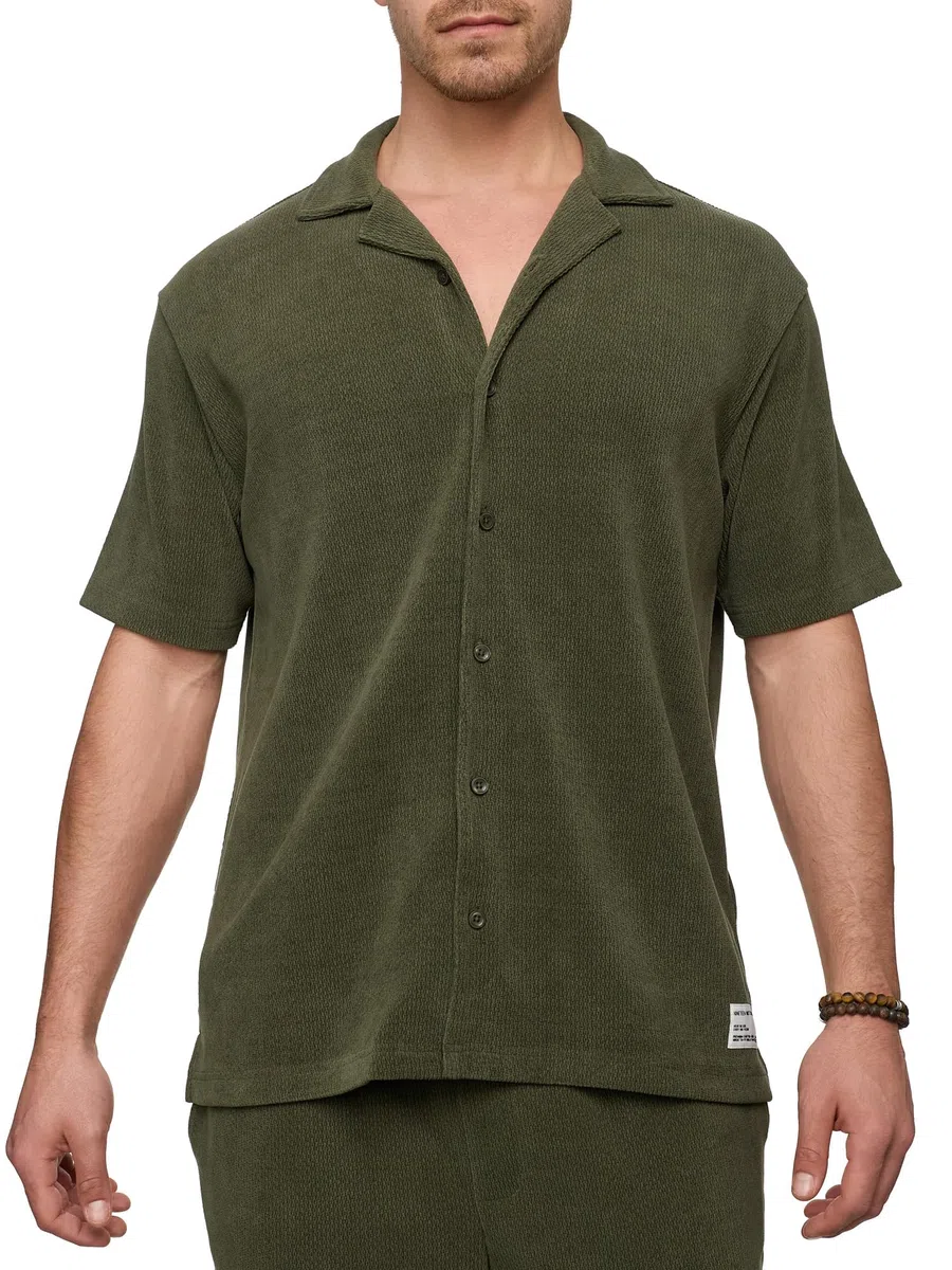 Indicode Herren INZandro Shorts & Shirt Set | Sweatshorts & T-Shirt Bundle aus Baumwollmischung